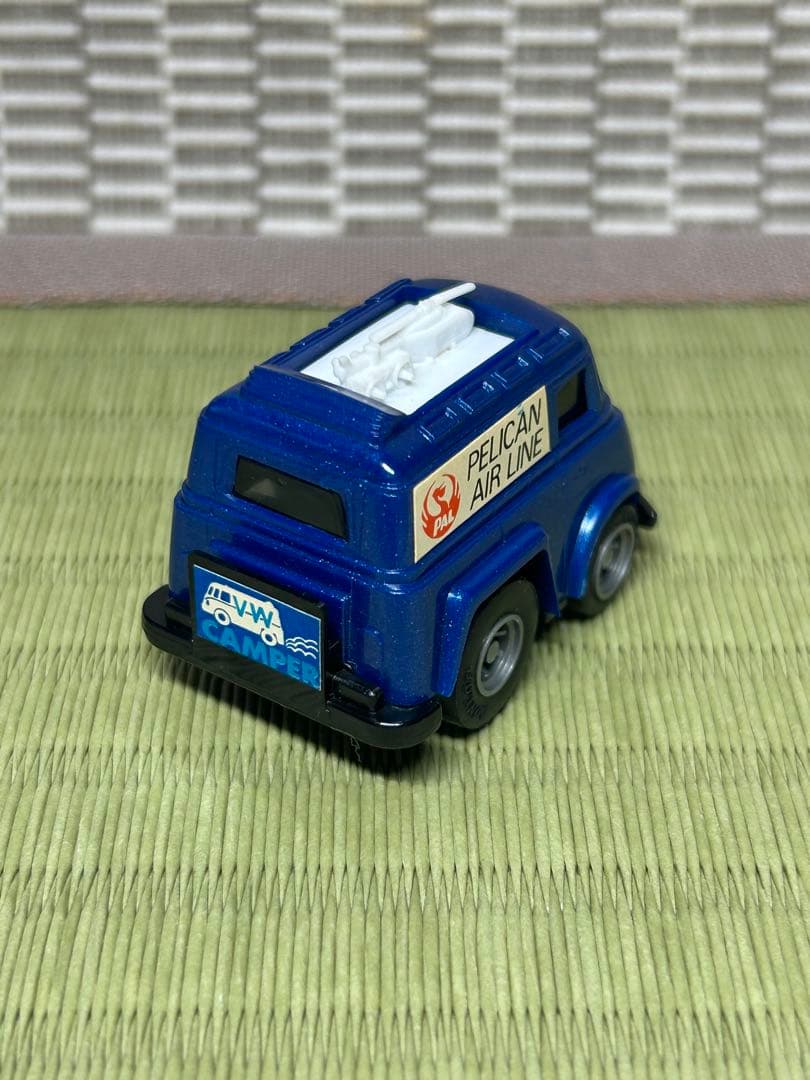 タカラ チョロQ A-18 ワーゲン マイクロバス ブルーメタリック