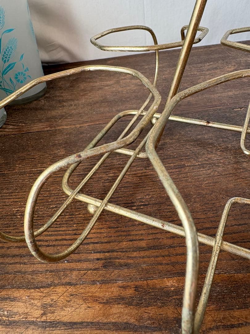 最終価格 ビンテージ グラス8個＆グラスホルダー セット