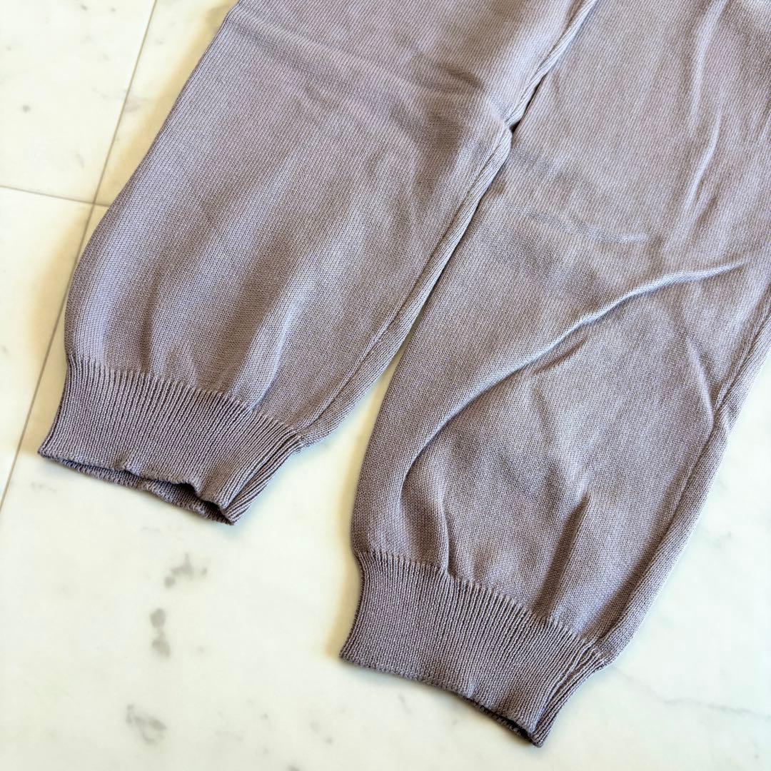 美品✨グランサッソ 12ゲージソフトコットンソリッド クルーネックニット 46