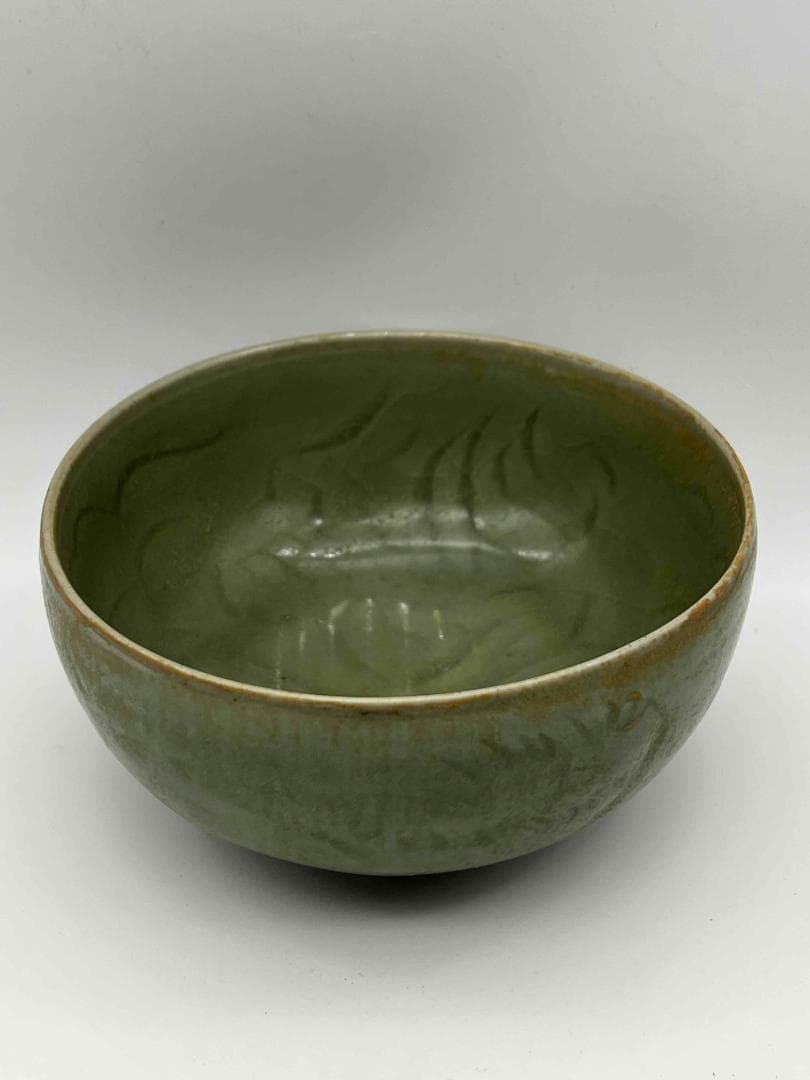 元時代から明時代　青磁　龍泉窯茶碗　大鉢 青磁茶碗　越州窯 唐物(D-65)