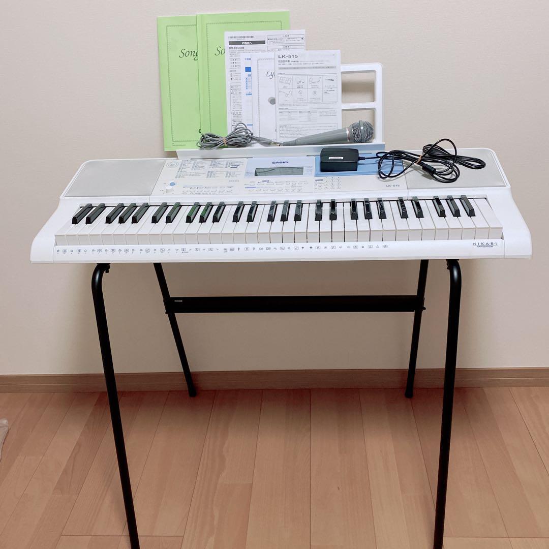 CASIO カシオ LK-515 キーボード 電子ピアノ 光ナビゲーションボード