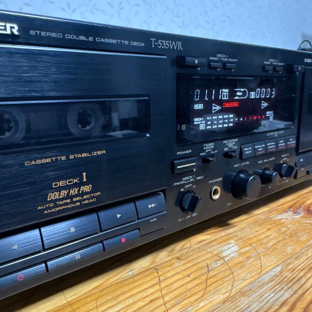 Pioneer T-535WR ダブルデッキ カセットデッキ