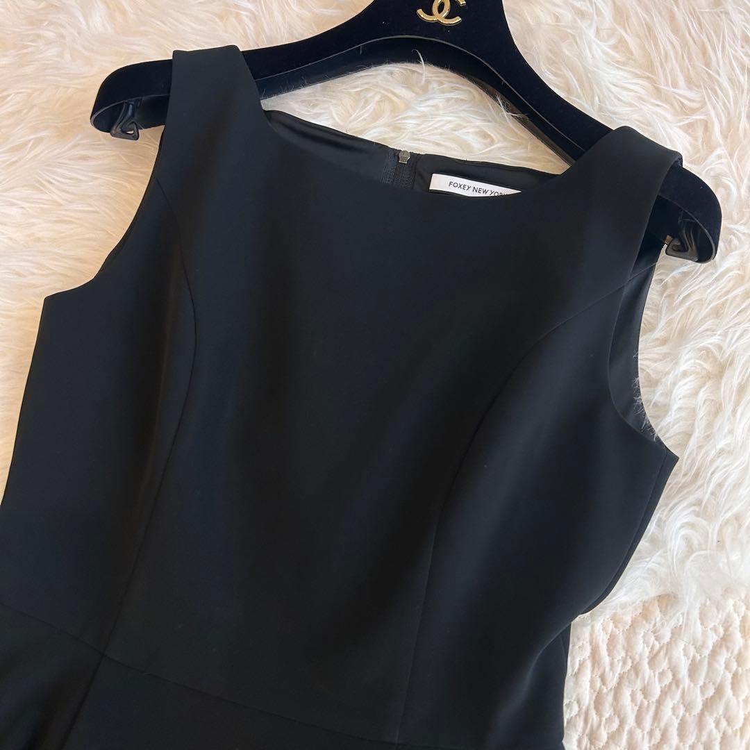 美品♡フォクシーニューヨーク バロン ワンピース　フレア　ブラック　40
