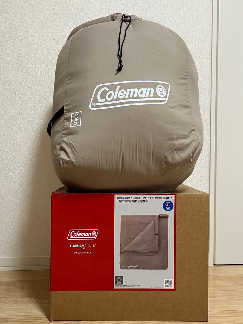 コールマンColeman ファミリー2 IN 1/C5グレージュ 寝袋 シュラフ