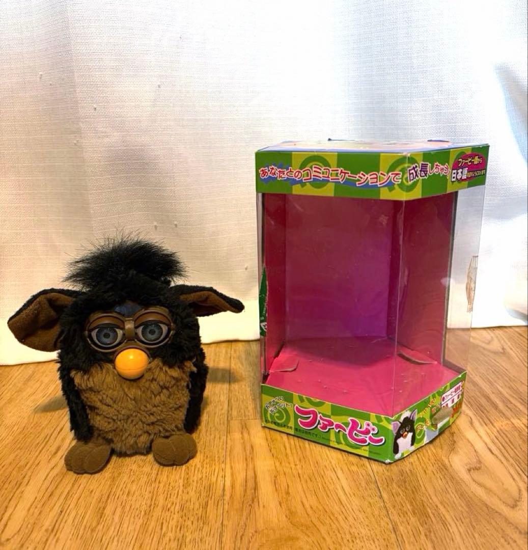 【動作確認済み】 初代ファービー 黒x茶色