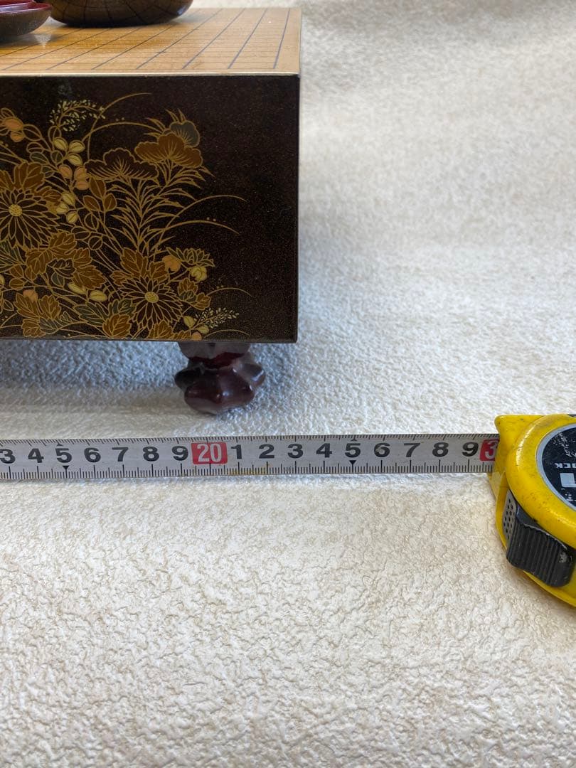 碁盤　豆碁盤　オブジェ　幅23cm