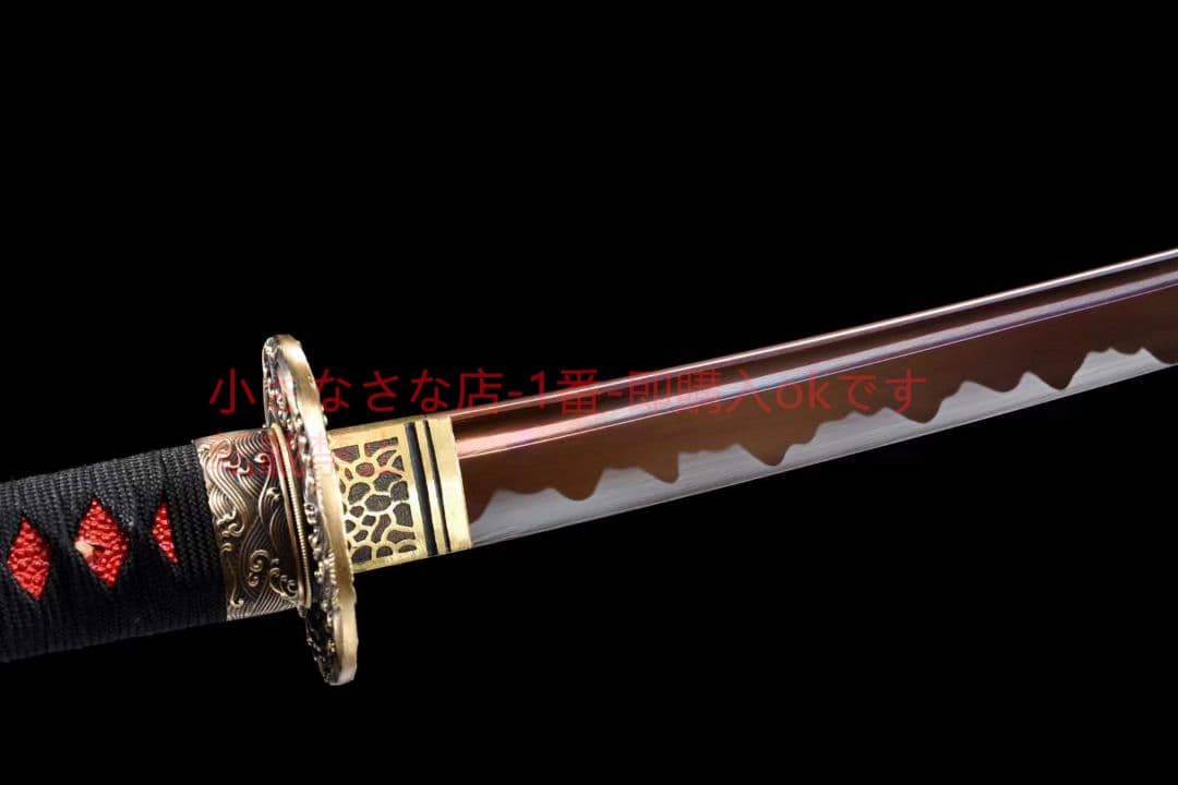高性能銅装侍刀【浪里紅龍】  古兵器 武具 刀装具 日本刀 模造刀 居合刀