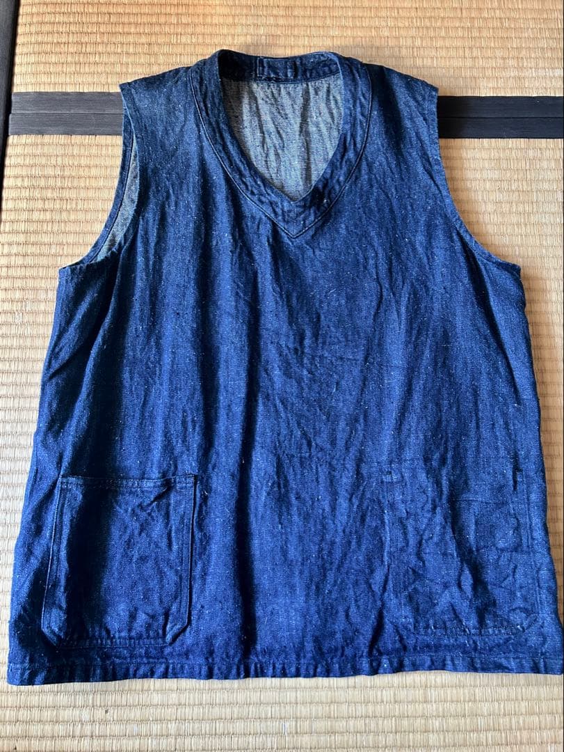 Niegel Cabournデニムプルオーバーベスト サイズ46