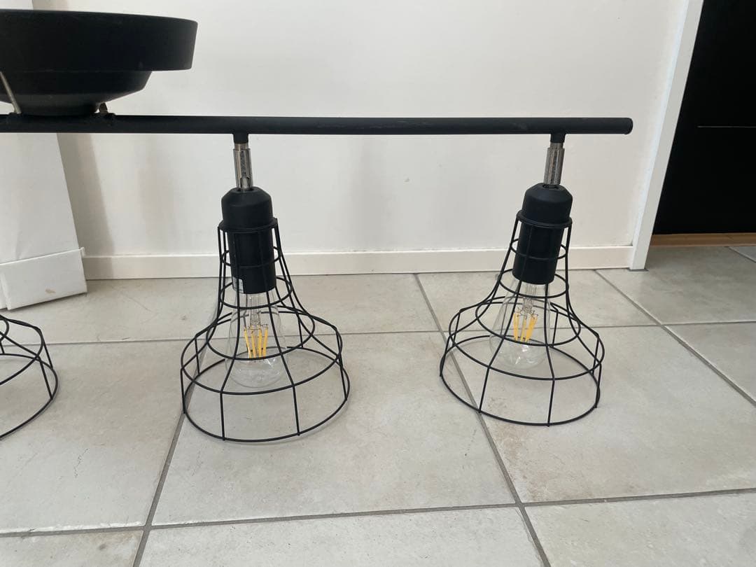 アートワークスタジオ インダストリアル 4灯シーリングライト 自在 ブラック黒1