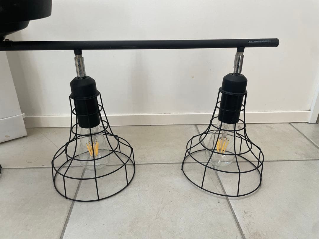 アートワークスタジオ インダストリアル 4灯シーリングライト 自在 ブラック黒1