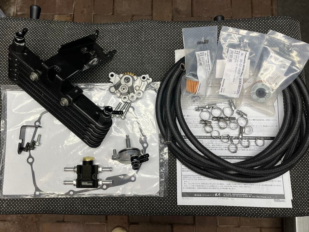 モンキー125 JB03 JB05オイルクーラーセット