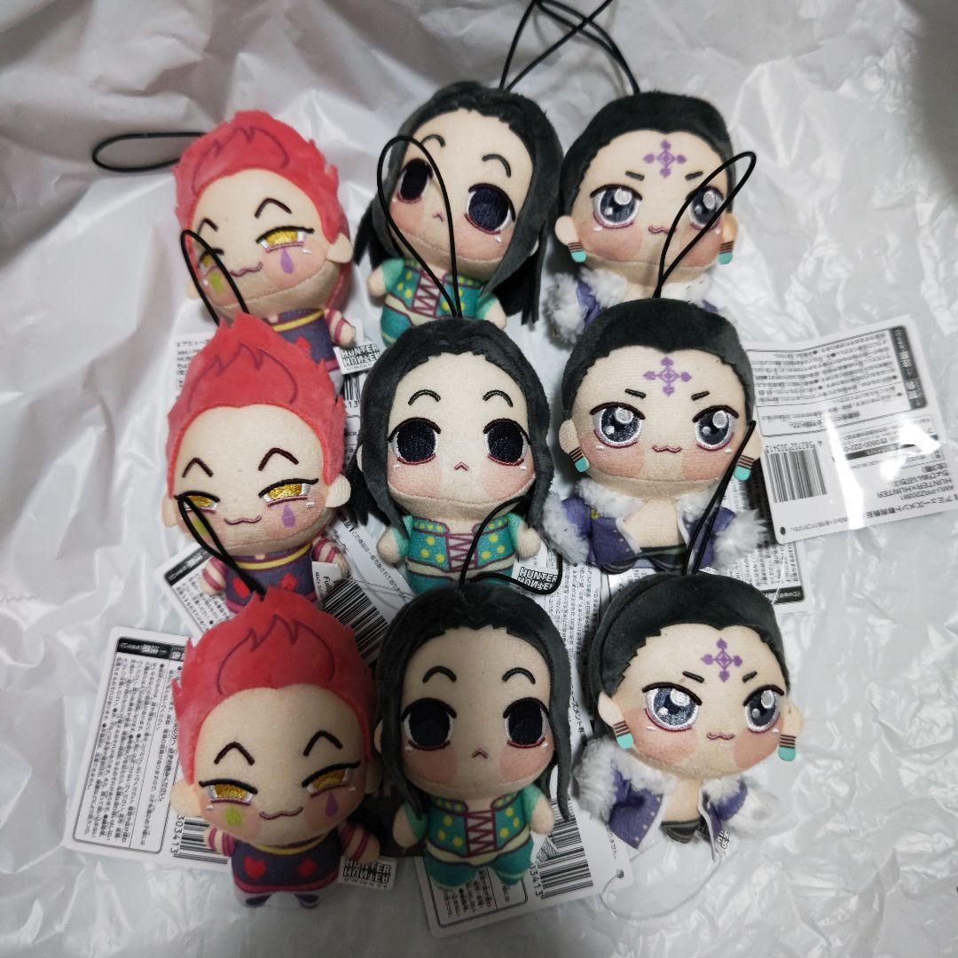 HUNTER×HUNTER ヒソカ＆イルミ＆クロロ ぬいぷち 3種3点ずつ