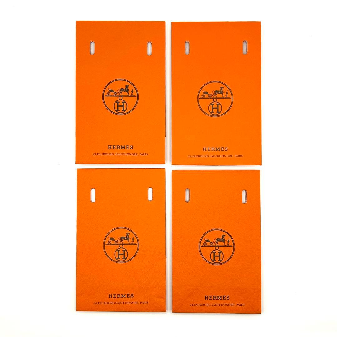 【新品未使用級】エルメス 正規品 ショッパー32枚 オレンジ 紙袋 小さいサイズ