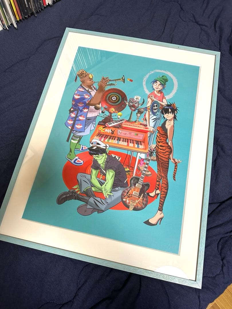 額装済　Gorillaz 限定アートプリント