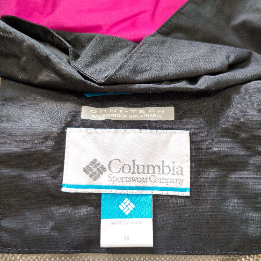 美品　コロンビア　スノボウエア　ジャケット　黒　ピンク　M　オムにテック6158
