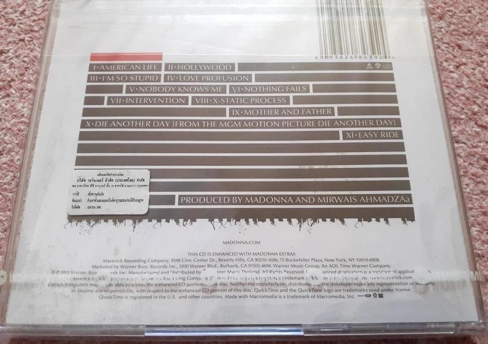 マドンナ　American Life　限定セット (Tシャツ・CD・しおり)