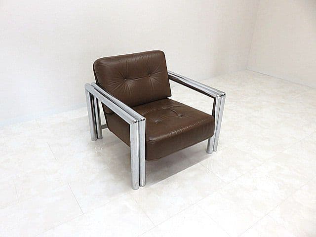 コ*ム様 希少品/ヴィンテージ　Knoll/ノール/ノル 本革1人掛けソファ　本