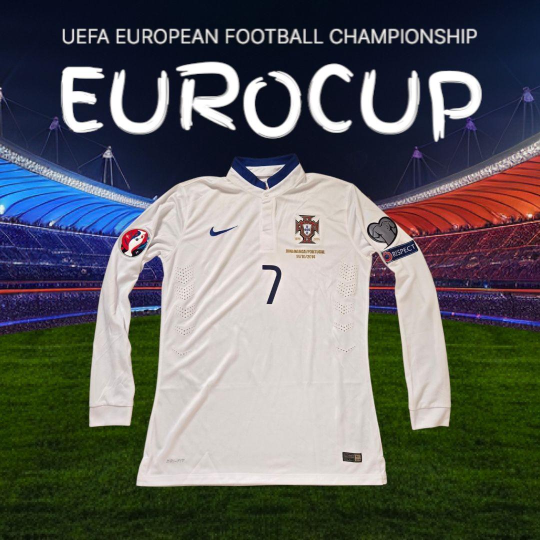 2014 ポルトガル代表 クリスティアーノロナウド選手 長袖 支給品ユニフォーム