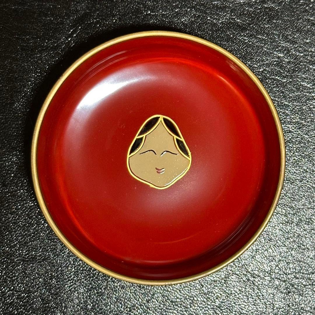 ★茶道具！お多福蒔絵 中棗！『中村 湖彩』作！共箱/共布！★