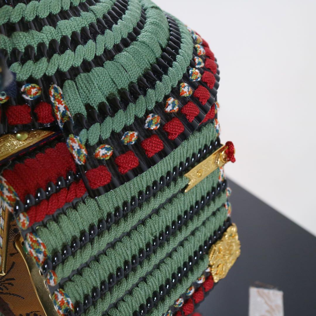 鎧飾り 正絹糸威 黒小札 大鎧 Decorative samurai armor