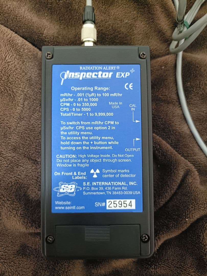 radiation Alert Inspector exp+ 放射線測定器