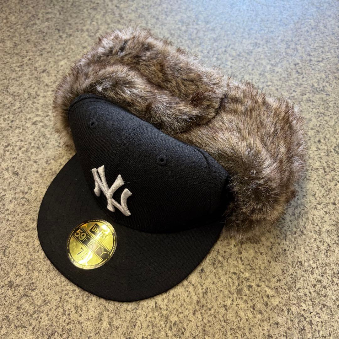 美品 New era フライトキャップ 7 3/8 サイズ