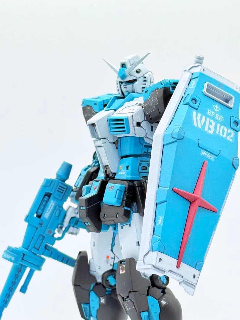 【塗装済】 RGガンダム2.0 初音ミクカラー塗装