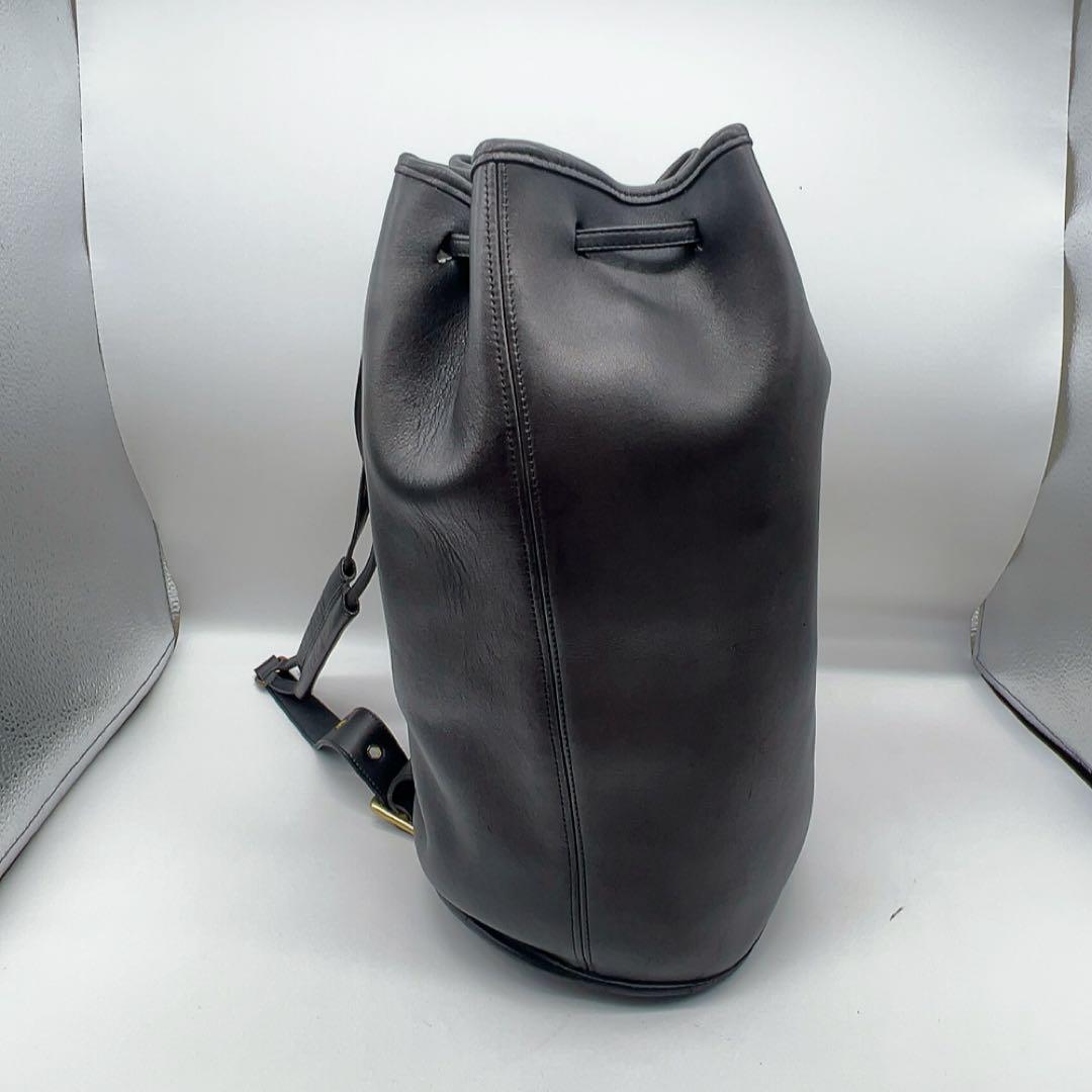 オールドコーチ　ワンショルダーバッグ　西口修平着用　巾着　レザー　USA製　黒