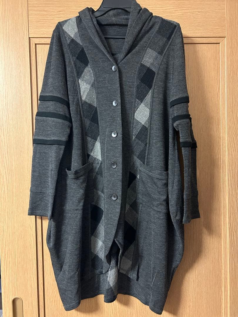 センソユニコTB ロングカーディガン アーガイル柄