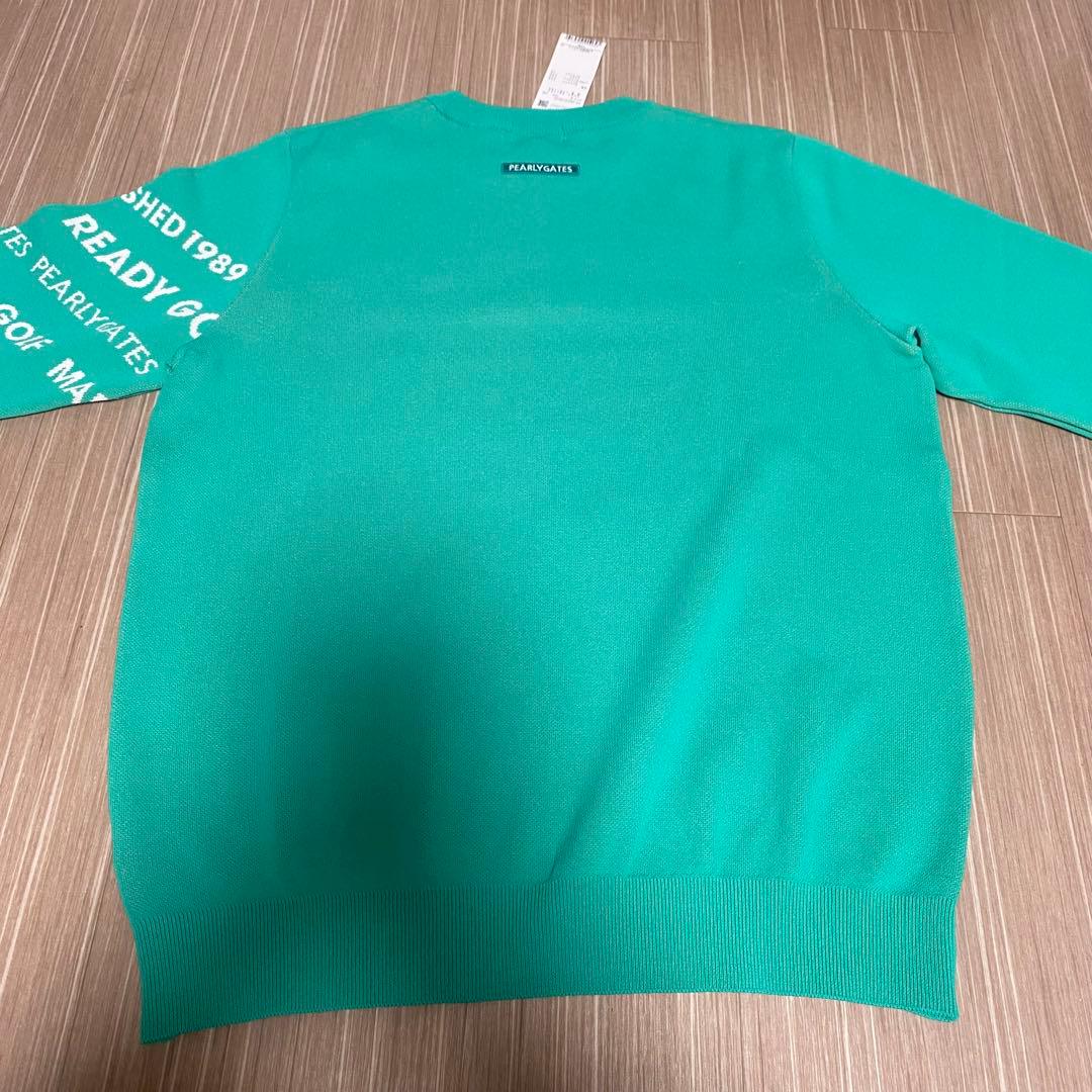 新品タグ付き　PEARLY GATES グリーン セーター　サイズLL