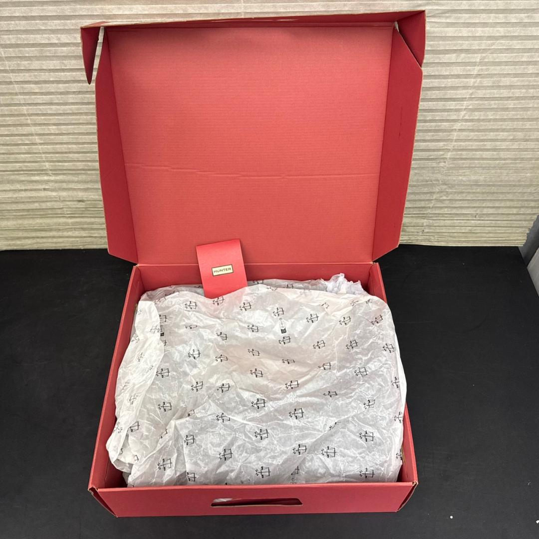 ☆未使用　HUNTER　ショートレインブーツ　WFS1000RMA　US8