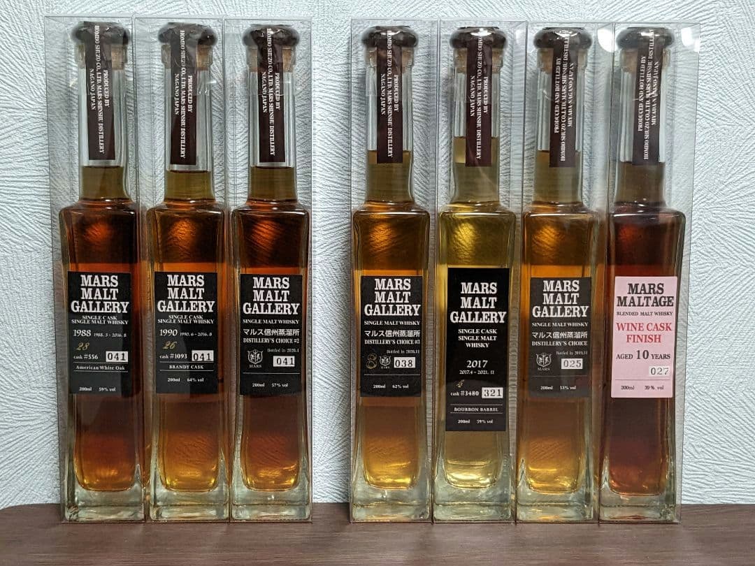 マルスモルトウイスキー　8本セット　本坊酒造