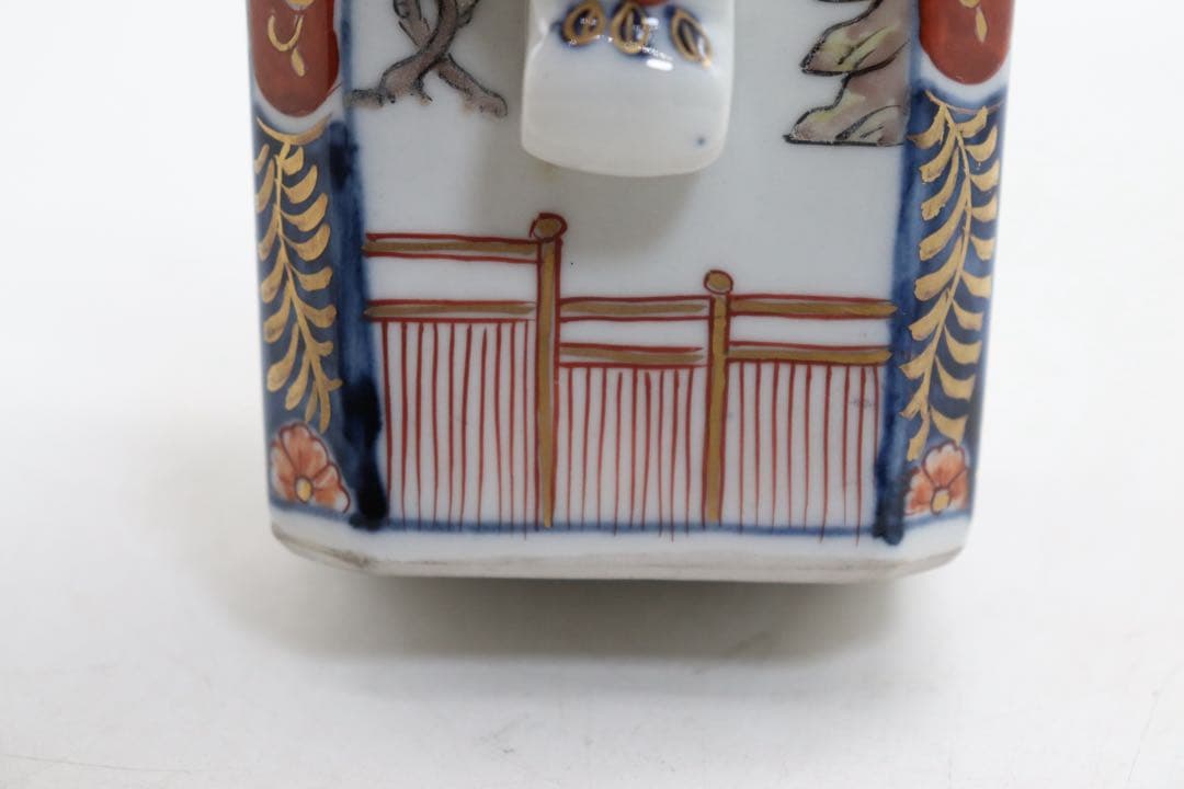 江戸　伊万里錦絵　水注　大明成化年製　送料込み250901