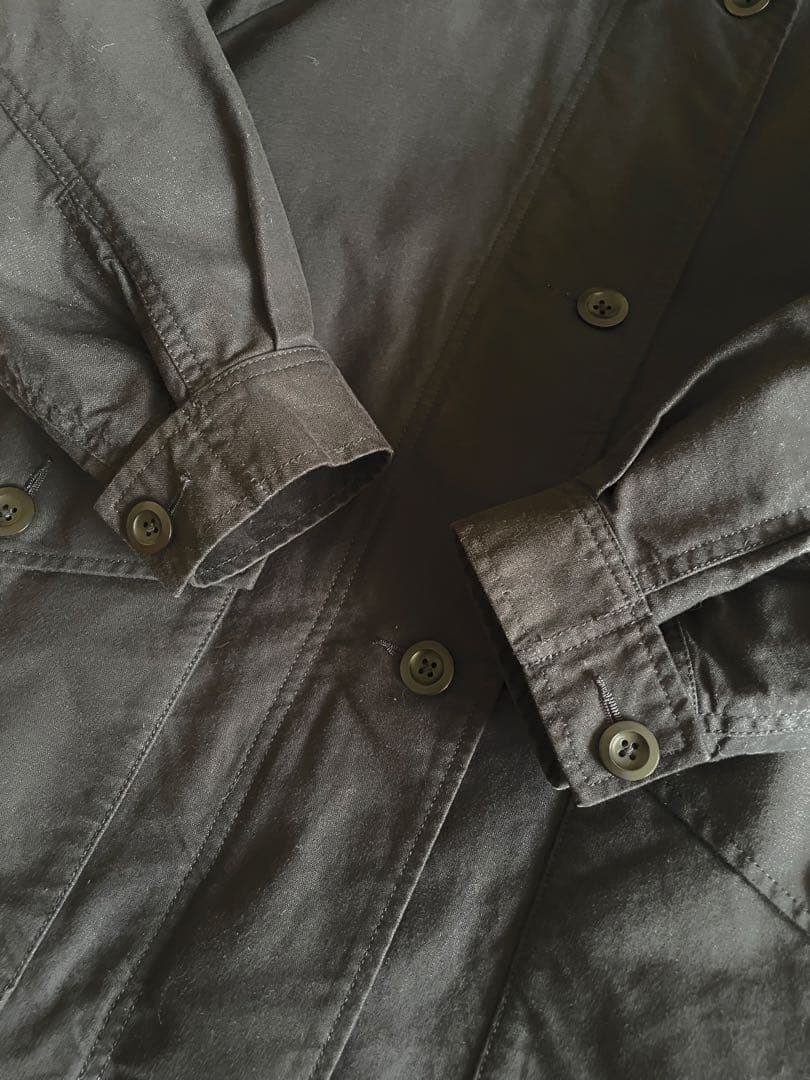 MHL.UNEVEN COTTON CANVAS ステンカラーコート