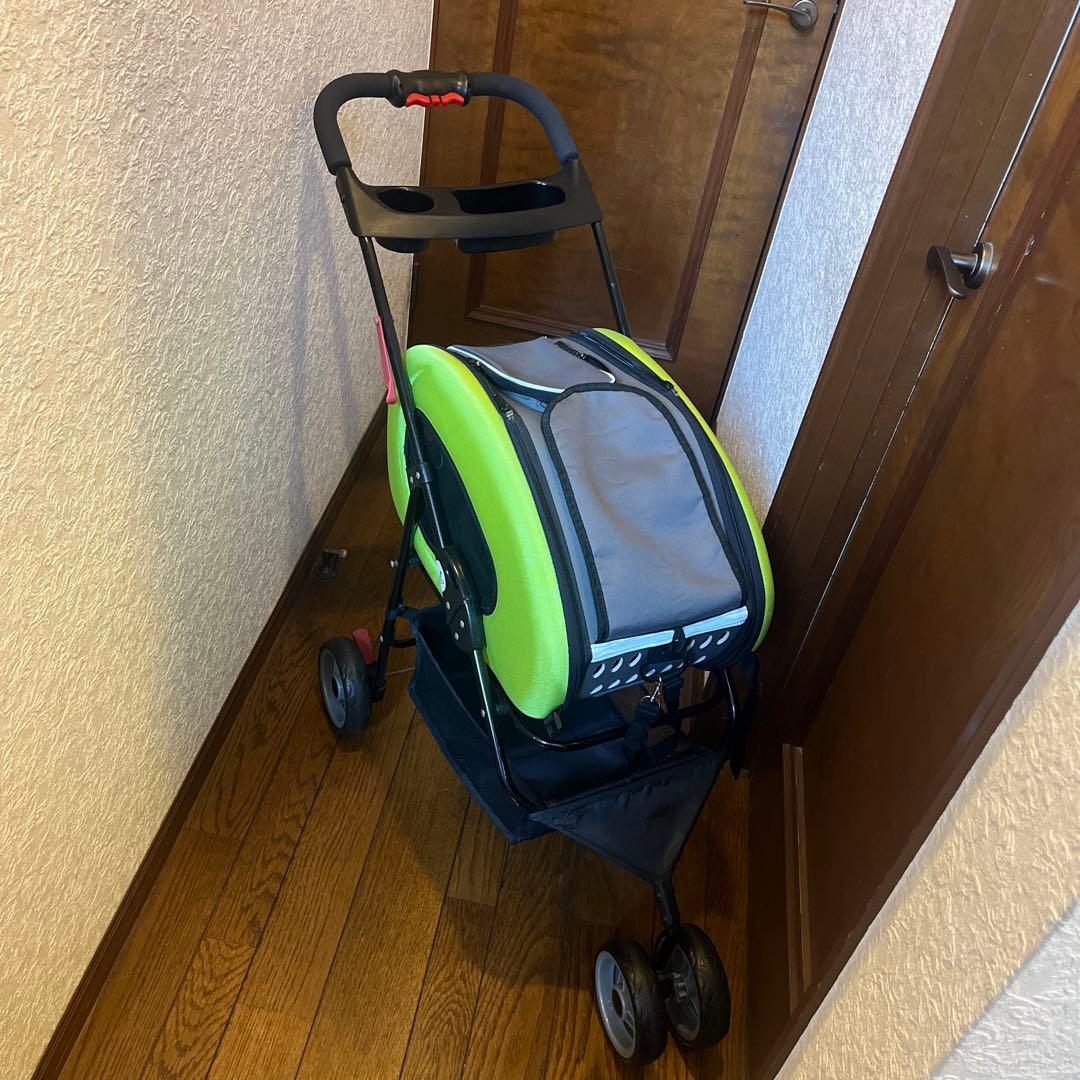 【新品・未使用】アイリスオーヤマ　4way pet cart 緑色