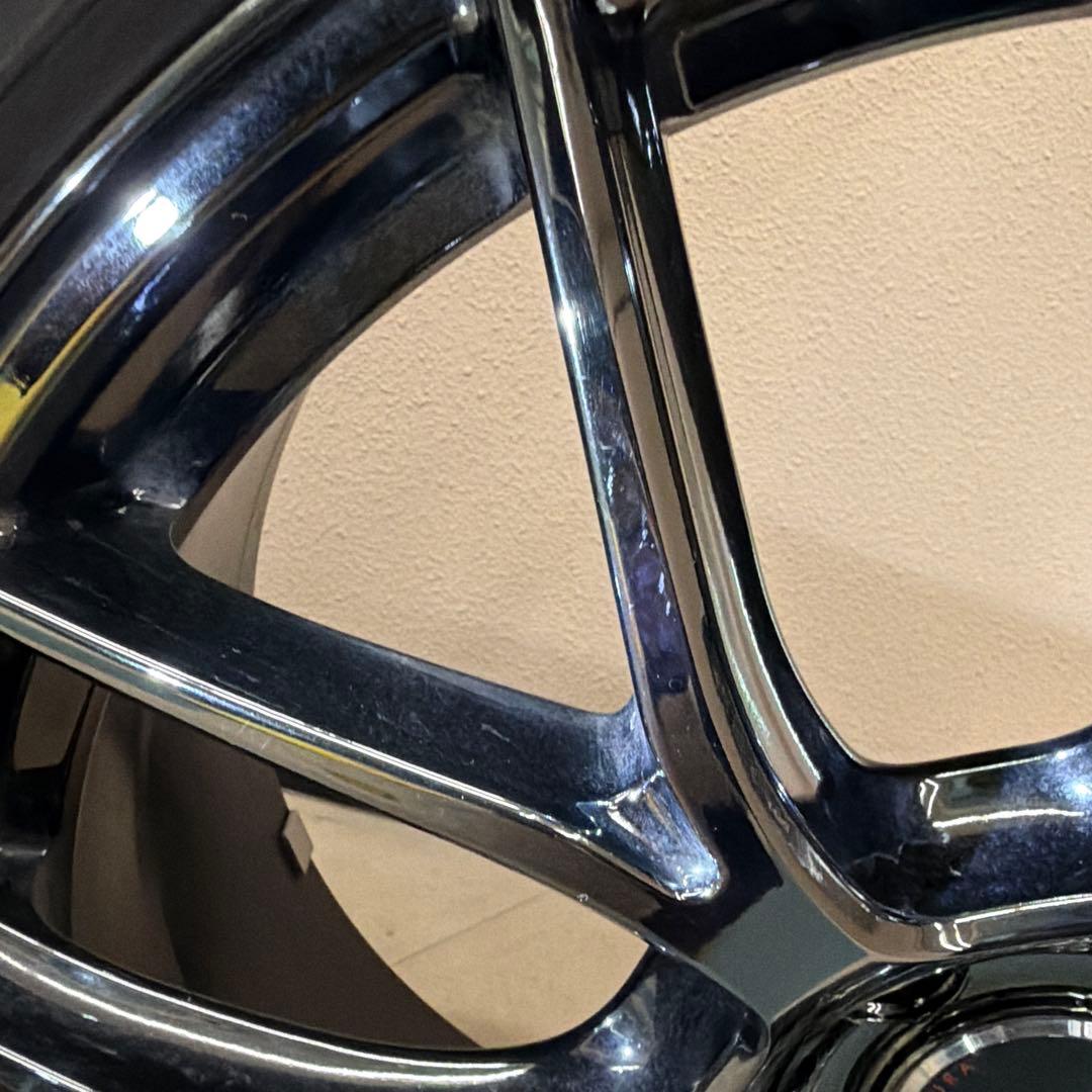 RAYS ホムラ2×7AG 20インチ ブラッククロームコーティング 4本