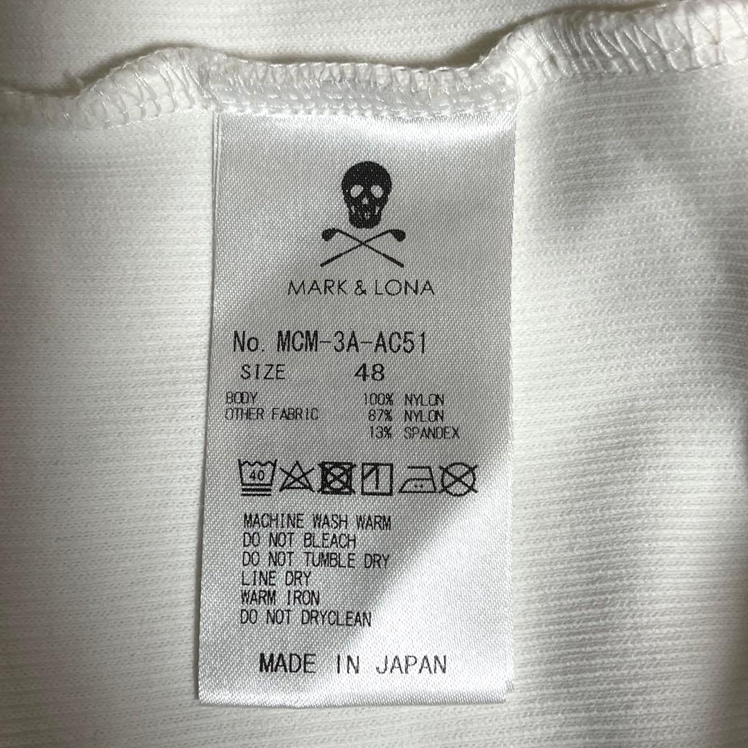 マークアンドロナ 長袖 ハーフジップ 48 ドローコード メンズ ゴルフウェア