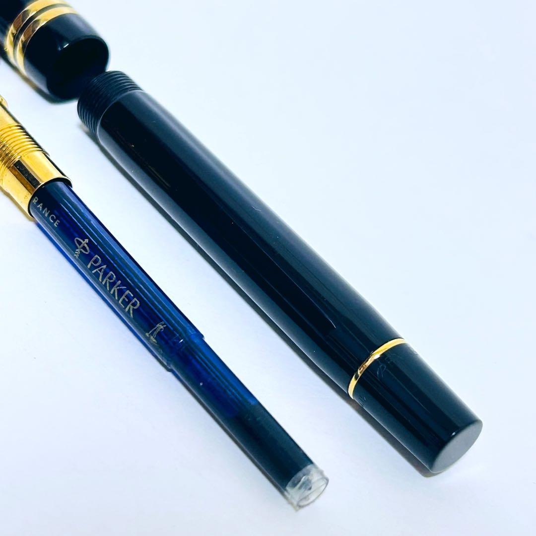 【極美品】PARKER 万年筆 DUOFOLD 黒 18K M 高級品