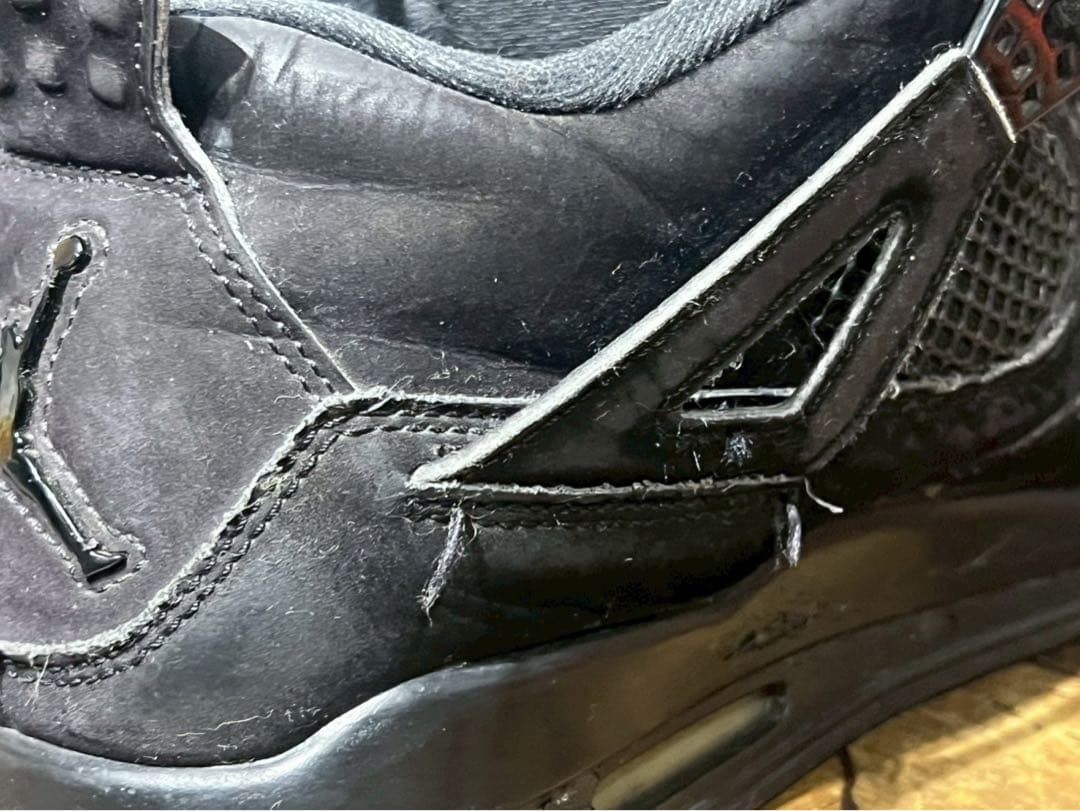 m*5様 希少 NIKE ナイキ エアジョーダン4 ブラックキャット スニーカー