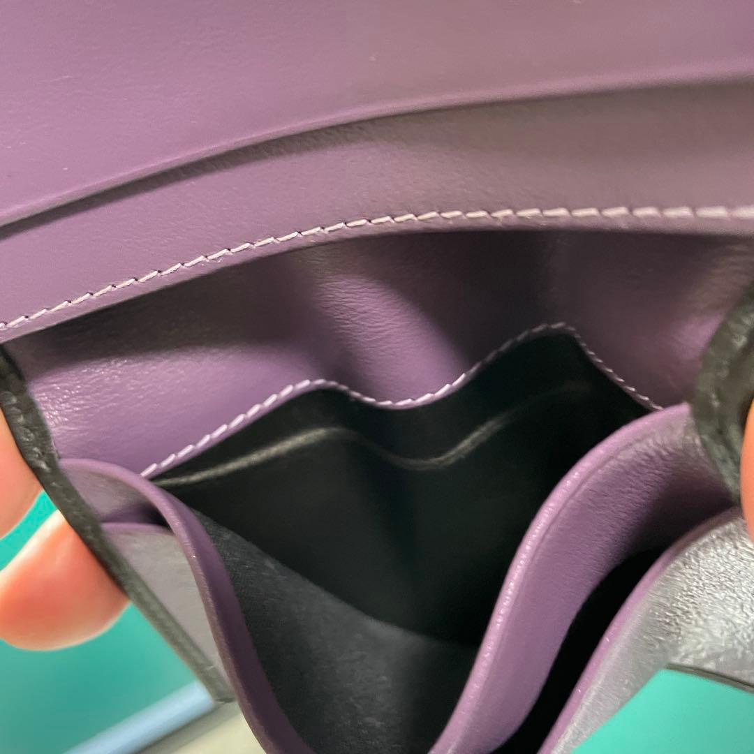 ETTINGER エッティンガー 名刺入れ カードケース ブラック　パープル