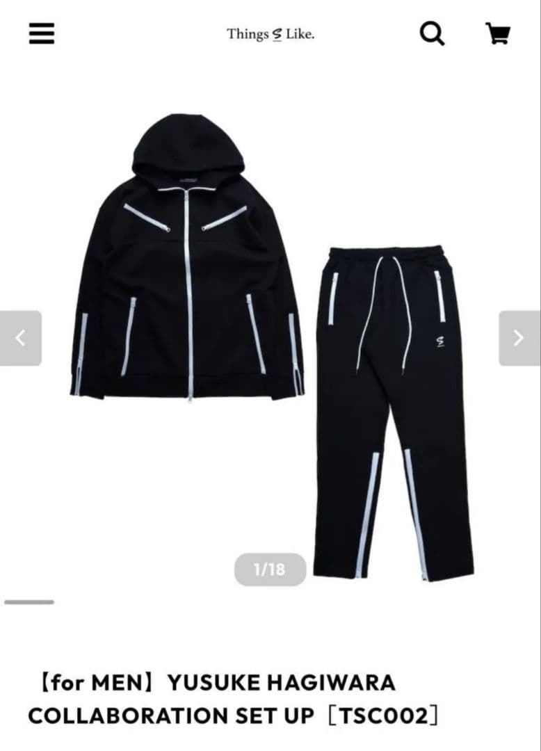 Things S Like 萩原裕介 ブラック セットアップ