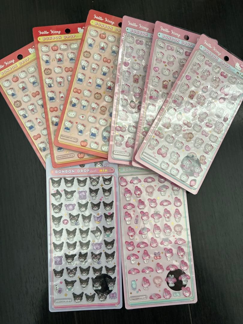 サンリオ　ボンボンドロップシール　8個