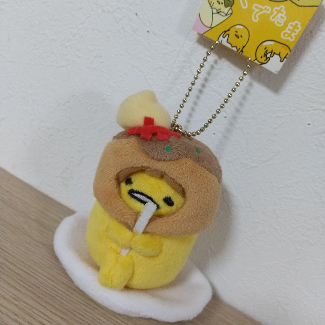 新品　ご当地ぐでたま　大阪限定　たこ焼き ストラップ マスコット　ぬいぐるみ