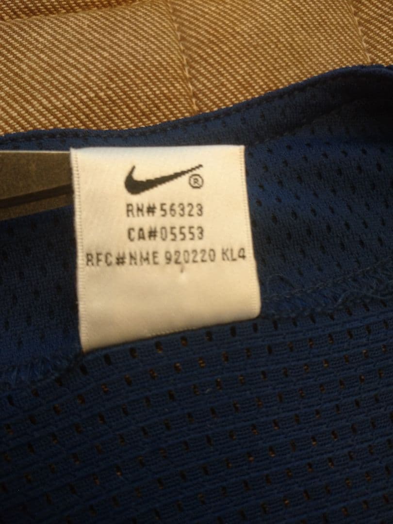 90's Nike(ナイキ)ベースボールシャツ(Mサイズ)(希少)(メッシュ)