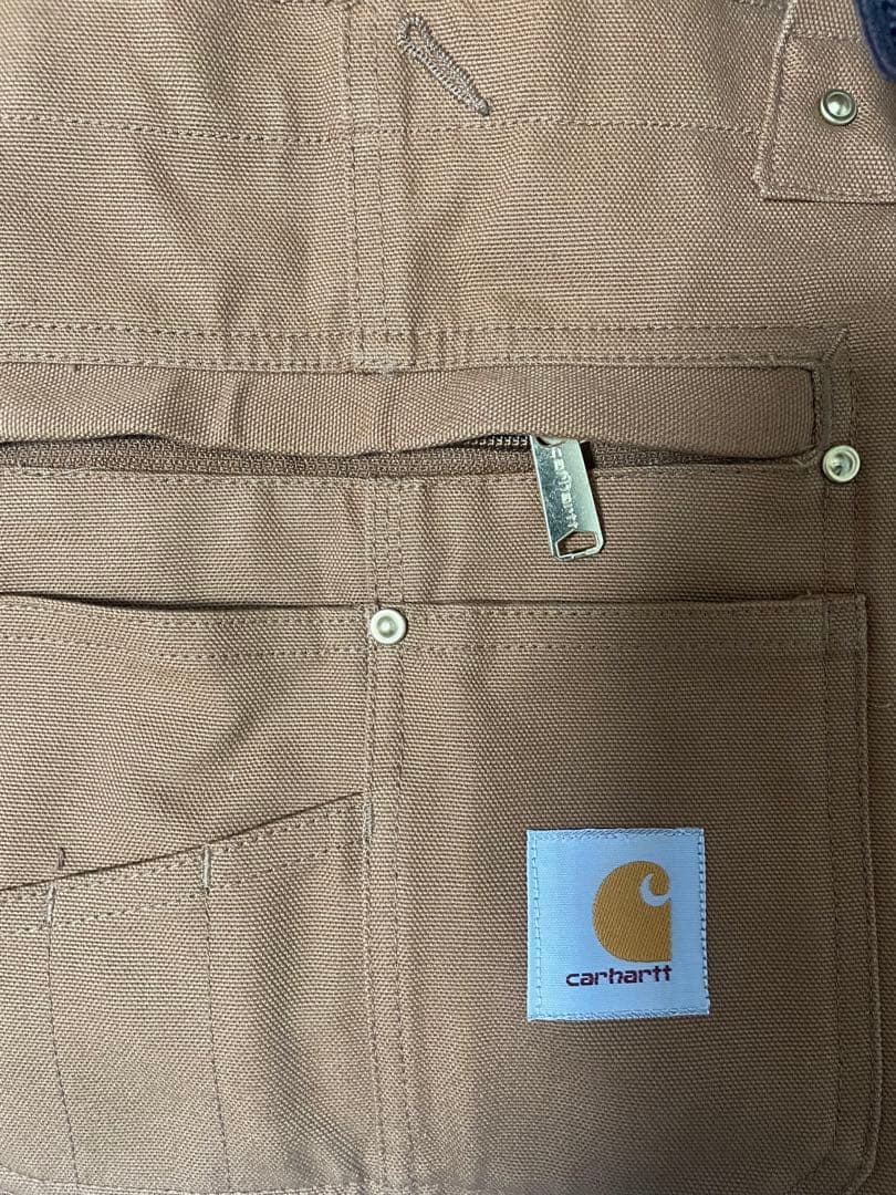 あつあげページ Carhartt ダックビブオーバーオール ブラウン