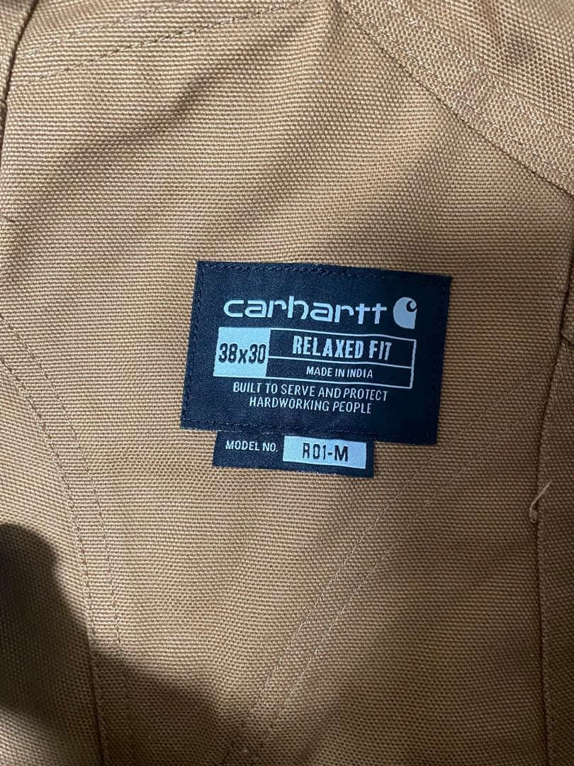 あつあげページ Carhartt ダックビブオーバーオール ブラウン