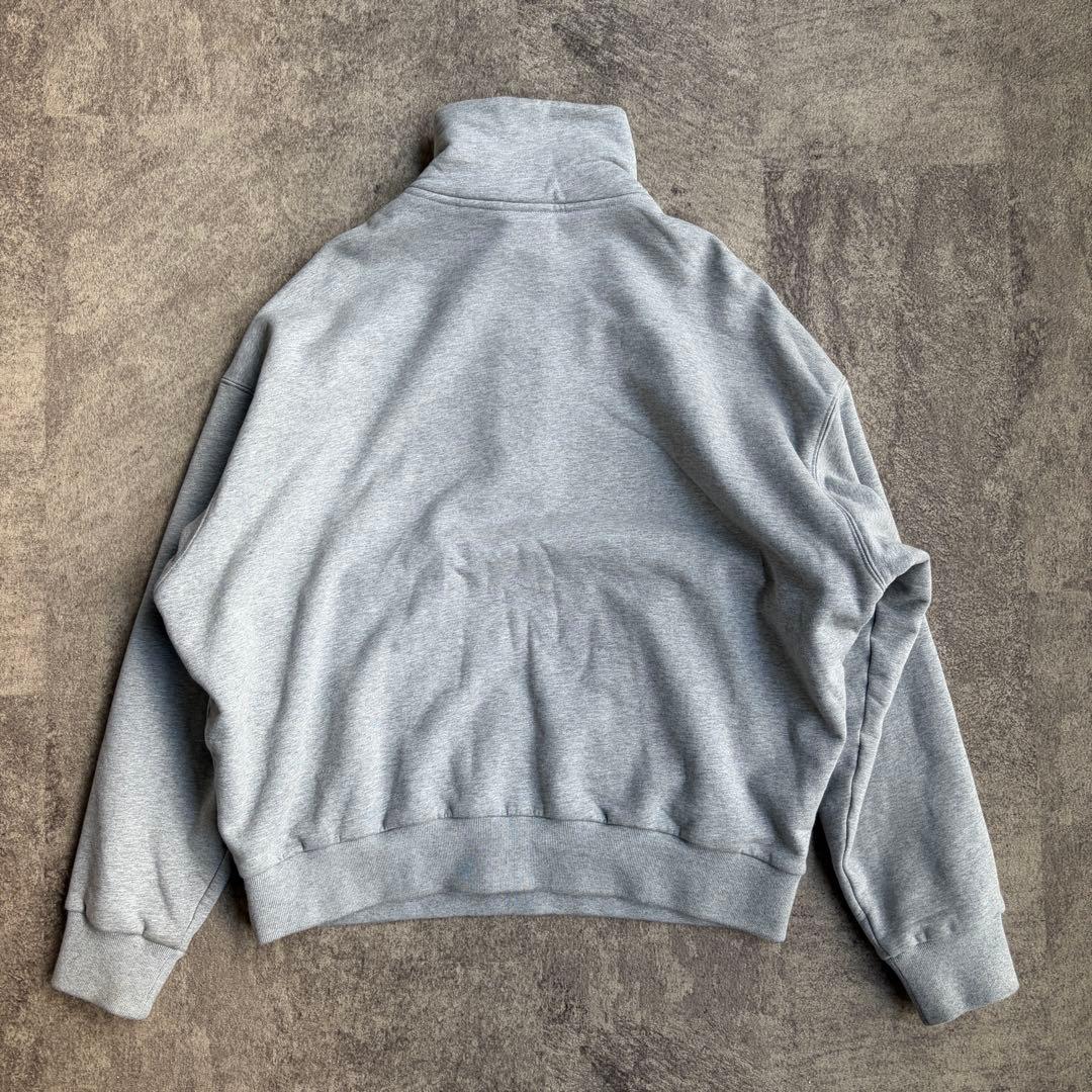 【Fax Copy Express】ハーフジップ スウェット グレー M