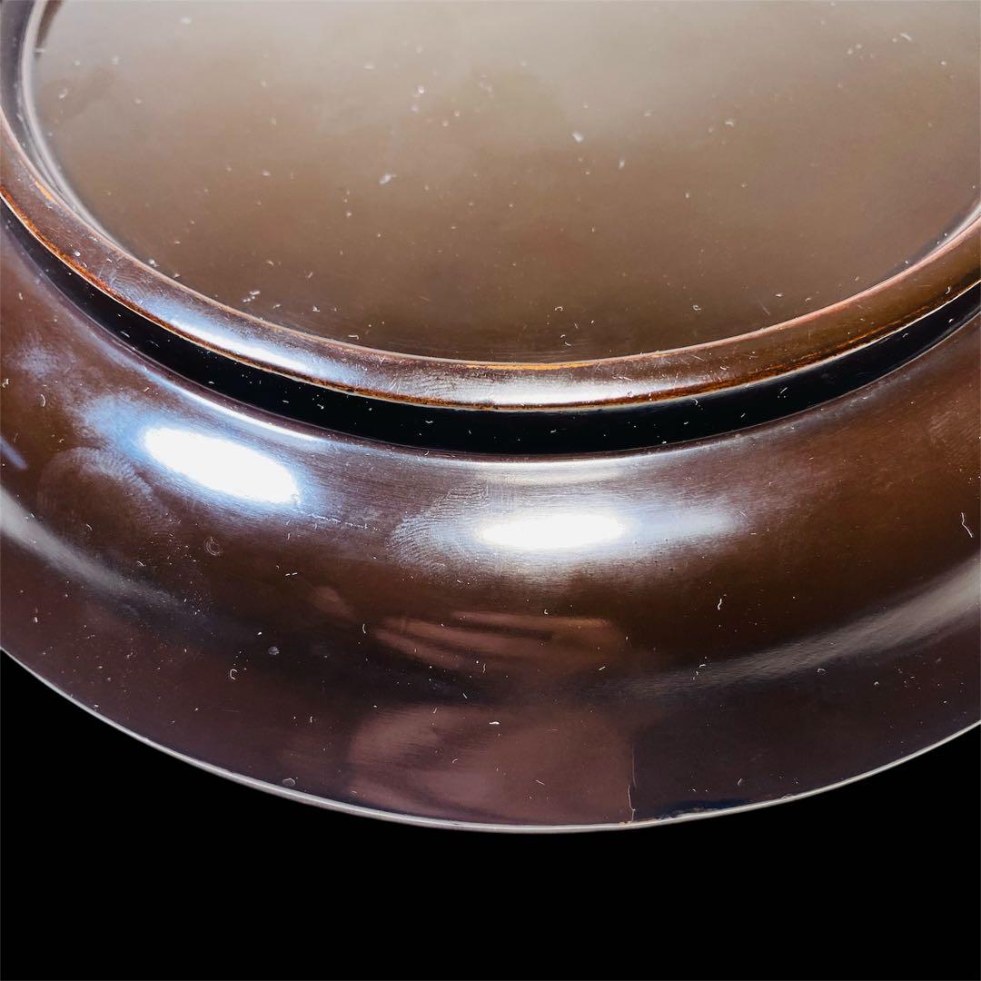 中国古玩 倶利堆朱盆 丸盆 漆器 漆芸 骨董品 時代品 美術品