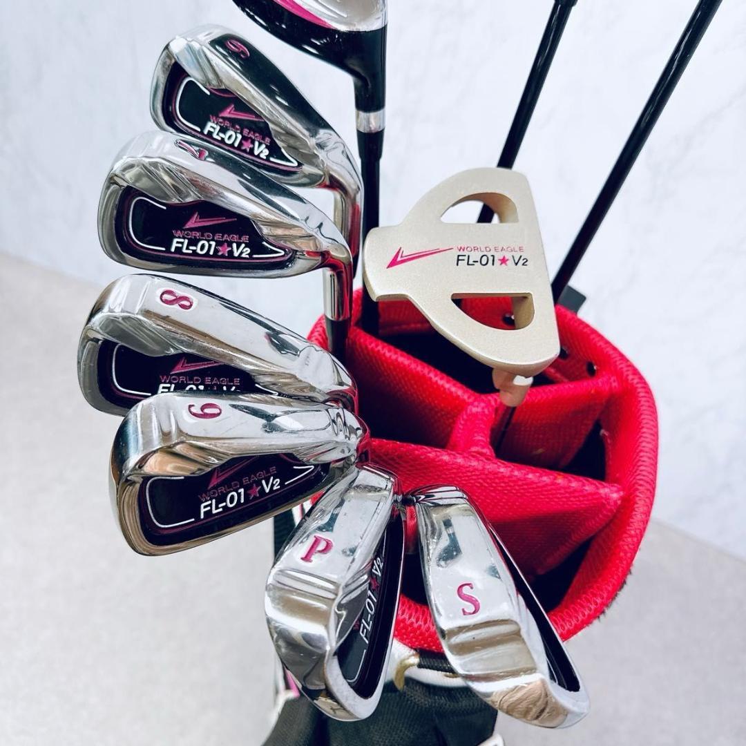 ワールドイーグル FL-01★V2 レディースゴルフセット 10本 初心者 入門