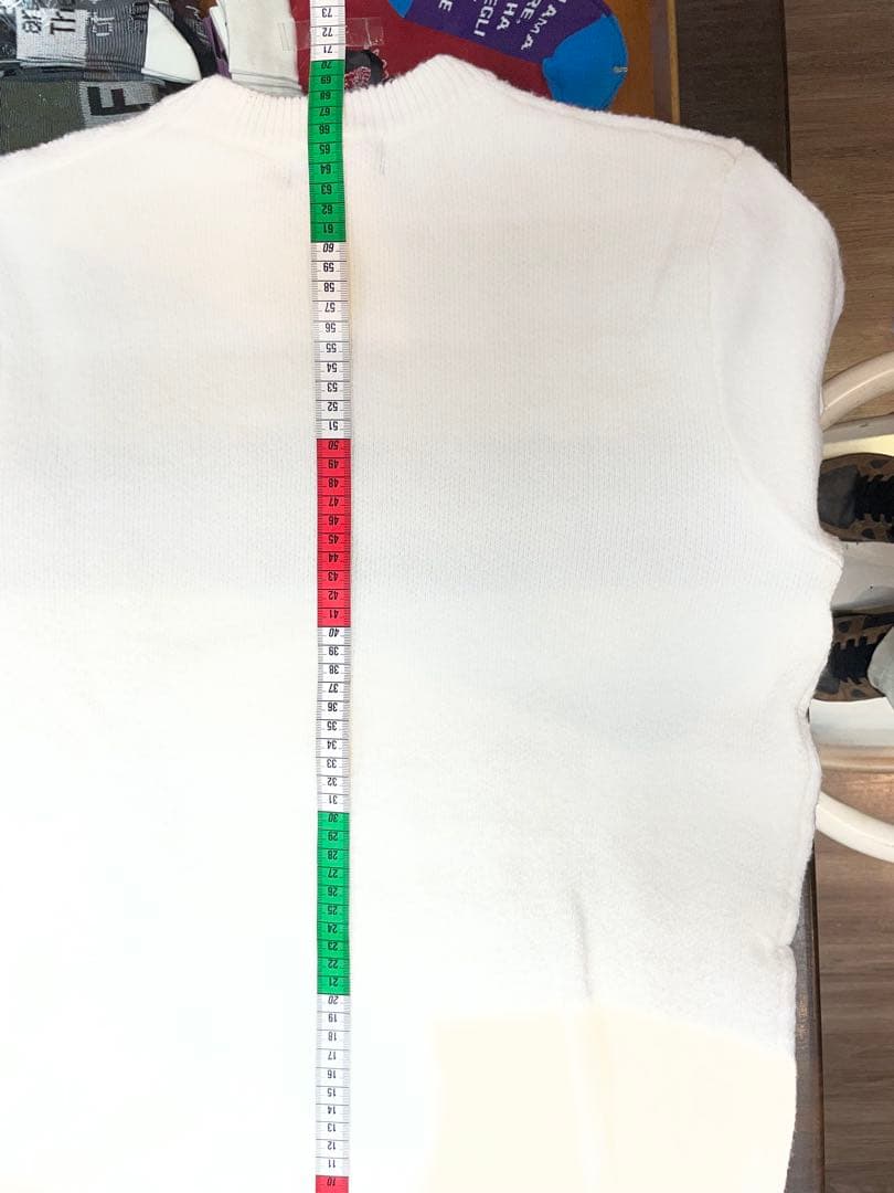 A　 1PIU1UGUALE3 ホワイトニットセーターS